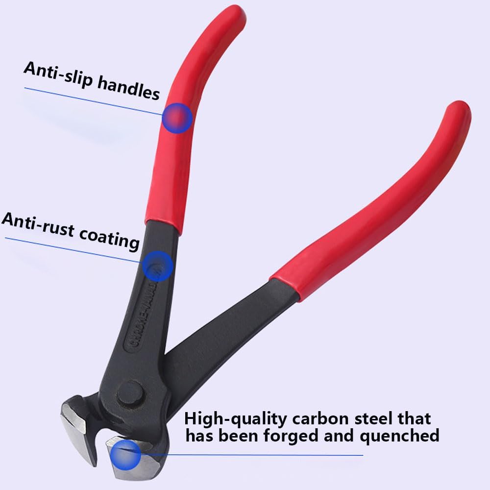 Upholstery and Construction Staple Remover Tools Set Including Cutting Plier, Tack Pullers, Carpet Remover for Removing Nail and Staple on Furniture, Floor, Wooden Case, Carton, Photo Frame (4 PCS) image 4