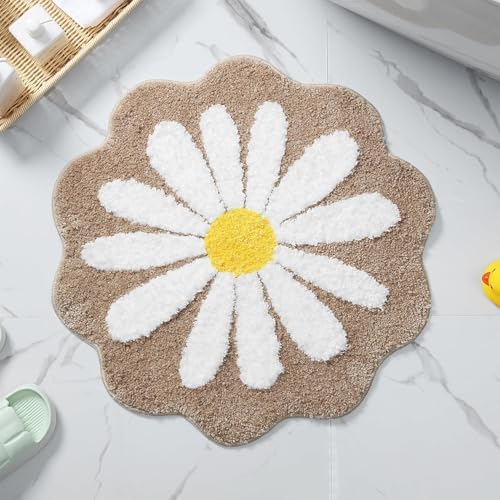 Image of AAZEEM Mat Rugs Non-Slip Abstract Bath Rugs Cute Mat Washable for Tube|Rectangular Door Mat for Home |Drawingroom |Easy Clean Indoor and Outdoor Floor Mat |Super Absorbent |Beige|16 inchx24 inch & 20 inchx32 inch |