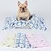 1 Pack 3 Blankets Super Soft Fluffy Premium Cute Elephant Pattern Pet Blanket Flannel Throw for Dog Puppy Cat Blue/Pink/Yellow Small(23x16 inch)