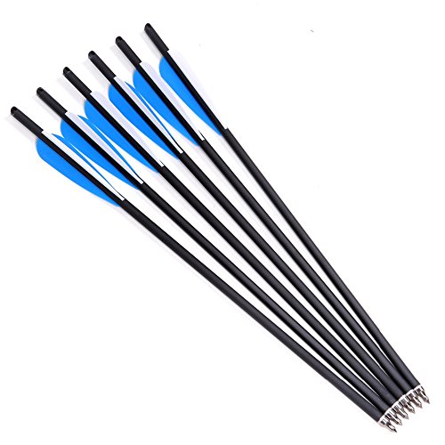 e5e10 Crossbow Bolts 20 Inch Carbon Arrows 8.8mm Shaft with Removable Tips for Crossbow Hunting Target Practice, 12Pcs (20inch) - Thumbnail 6