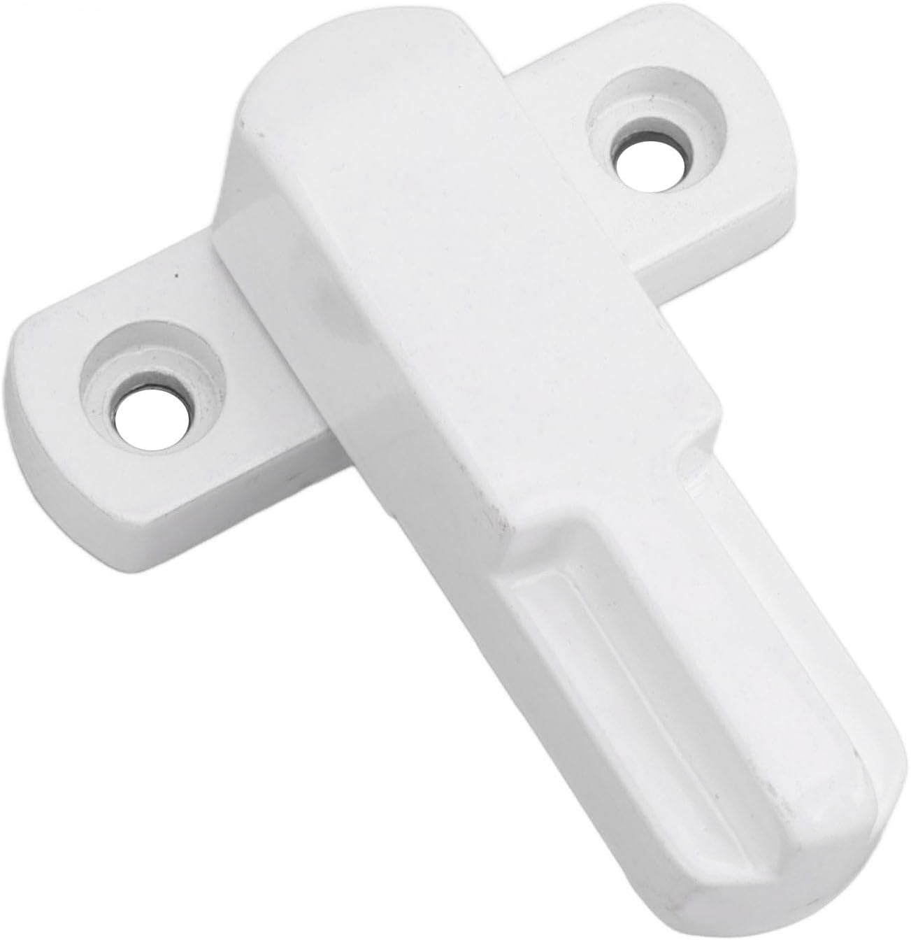 Window Sharpness Lock Long Lived Aluminum Alloy Universal T Type Child Proof Safety Lock (White)
