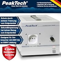 PeakTech 2240 - Mobiler Trenntransformator - Sicherheitstransformator 500VA – Ansicht 2