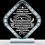 YWHL Coach Gifts for Men Women, Football Softball Coach Gift for Men, Great Coach Gifts for Soccer Basketball Coaches, Home Office Decor Plaque Thank You Coach Retirement Appreciation Presents