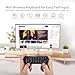 iPazzPort Universal TV Air Mouse Keyboard, Bluetooth & 2.4G, Voice Input for Smart TV/Android Box/PC/HTPC, QWERTY Remote (IR Learning)