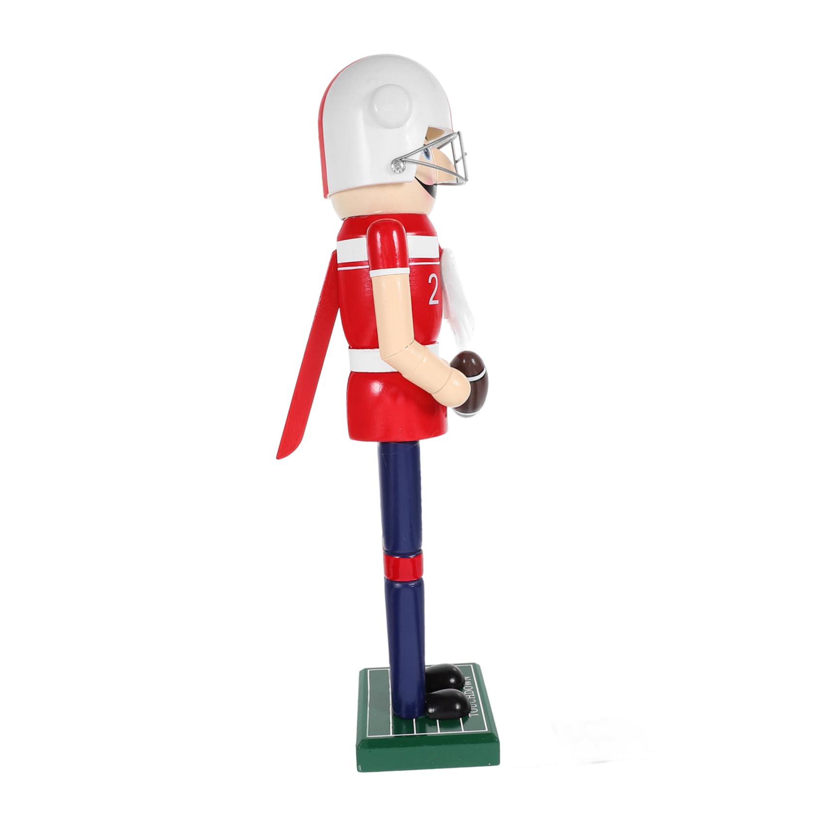 Cabilock Figura De Cascanueces De Madera Decoración De Jardín 38cm Diseño Deportivo