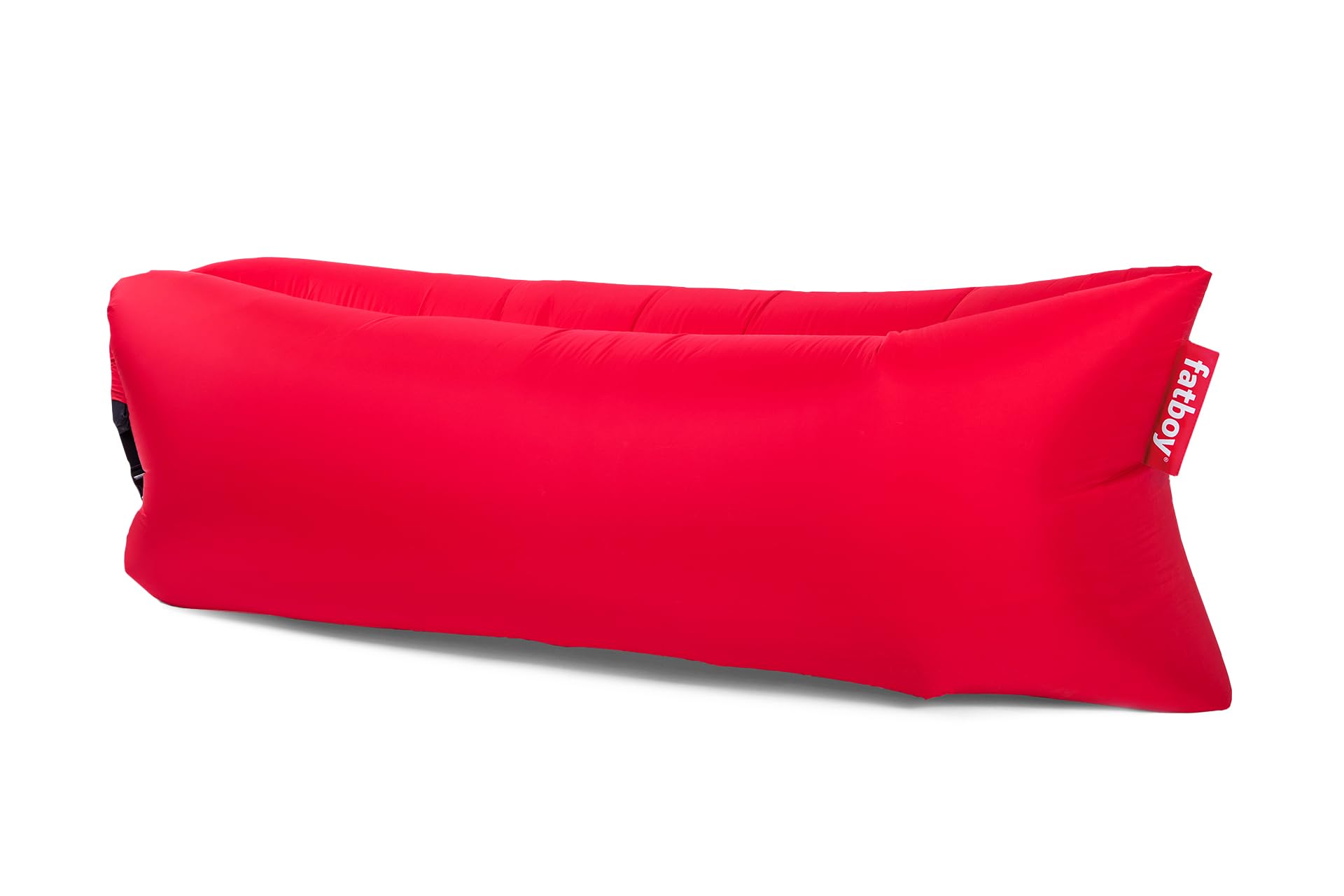 Fatboy Lamzac 3.0 - Divano gonfiabile per adulti e bambini, divano da campeggio, divano letto pigro ad aria, 200 x 90 x 50 cm, senza pompa necessaria, per uso interno ed esterno, Rosso