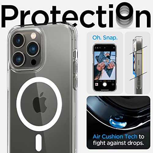 Spigen Ultra Hybrid MagFit Designed for iPhone 14 Pro Max Case (2022) [Anti-Yellowing] [Military-Grade Protection] Compatible with MagSafe - White by Spigen - Image 5