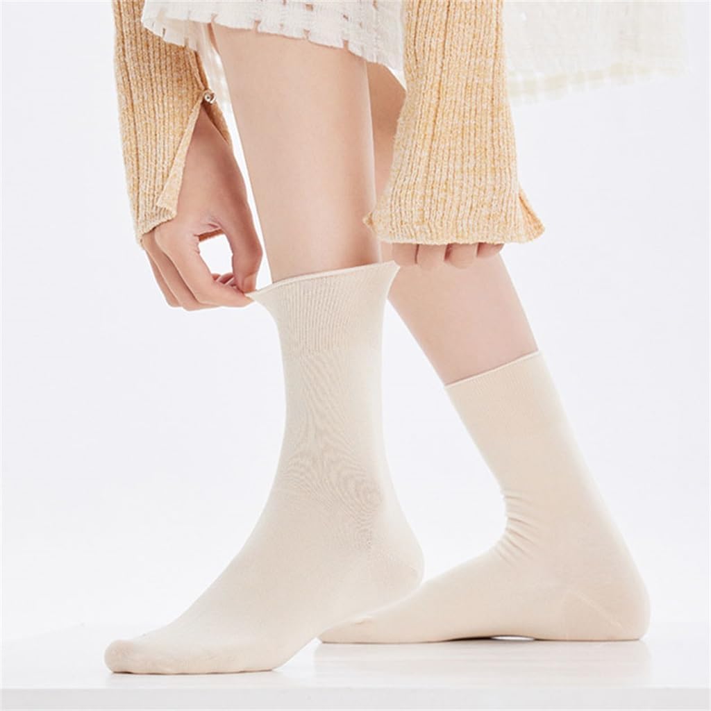 JSEIAJB Pile up Socks Women S Socks Cotton Long Tube Socks Long Socks Boneless Postpartum Socks