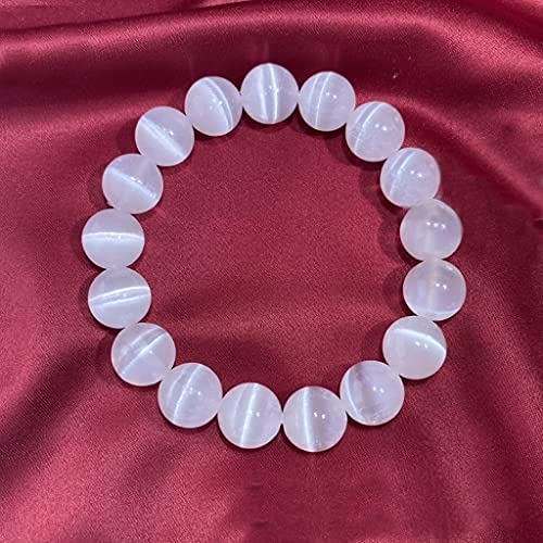 Natural Powerful Selenite Bracelet Handmade Fashion Healing Crystal Energy Stone Concentration Spirituality Jewelry Unisex2