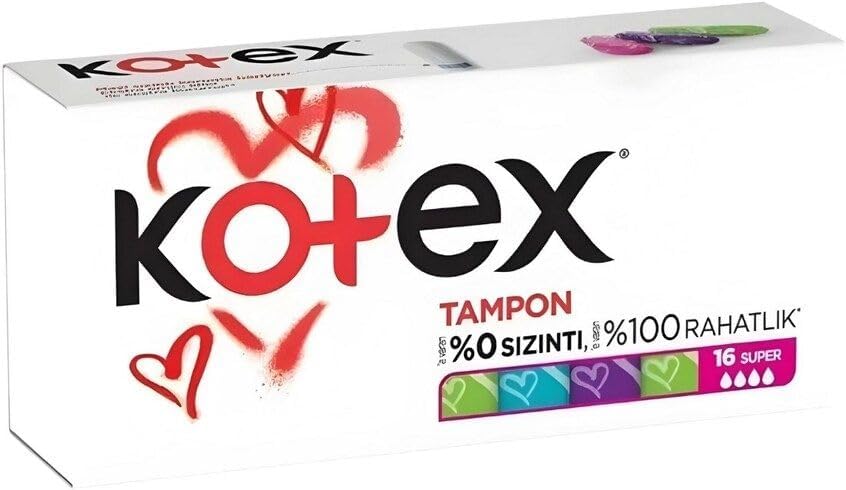 Kotex Tampon 16'Lü Süper - 2'Li Paket
