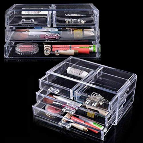 Organizador Caixa Acrílico Maquiagem Joias 4 Gavetas 913 - Lorben