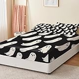 sabanas fantasma para cama 90 🔄【Ajuste perfecto 360° con elástico completo】La sábana bajera ajustable de 90x190x30 cm se adapta firmemente al colchón gracias a su banda elástica perimetral. Evita arrugas y desplazamientos durante la noche. Incluye 2 fundas de almohada a juego de 50x75 cm, ideal para camas estándar o colchones altos