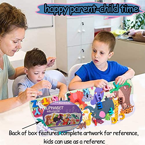 Zrccox Number Animal Puzzles For Kids Ages 3-5 10 Pack Wooden Jigsaw Puzzles 55 Piece Floor Puzzle For Kids Ages 4-8 Years Old Preschool Educational Learning Gift For Boys And Girls 3,4,5,6,7,8 #TOP5