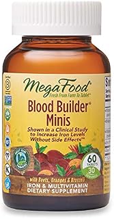 MegaFood, Blood Builder Minis, Daily Iron Supplement and Multivitamin, Supports Energy and Red