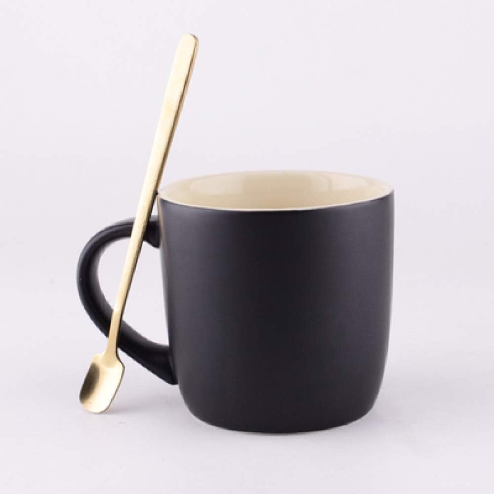 Tasse Hotel Kreative Keramik Cafeteria Nordic Ins Keramik Becher Hocke Grosser Mund Haushaltsburo Trinkwasser Fruhstuckstasse Einfarbig Matt Hohe Kapazitat B3 350ml Amazon De
