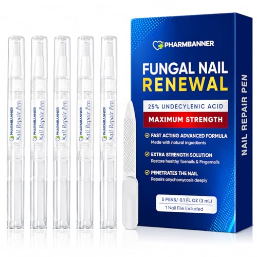 PHARMBANNER Nail Fungus Treatment Extra Strength 5-Pen Kit