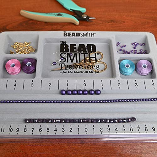 The Beadsmith BBS3 Mini Bead Board, Grey Flocked thumb #7