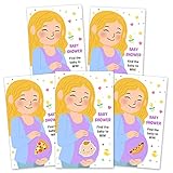 Baby Shower Games 40 Raffle Cards, Baby Shower Lottery Tickets Games Door Prizes Scratch off Cards Games Baby Shower Party Favor, 4 Winners 4 Different Loser Card Designs, 40 Cards