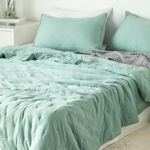 image for KASENTEX Ultra Soft Quilt-Coverlet-Bedspread-Blanket-Set Machine Washa