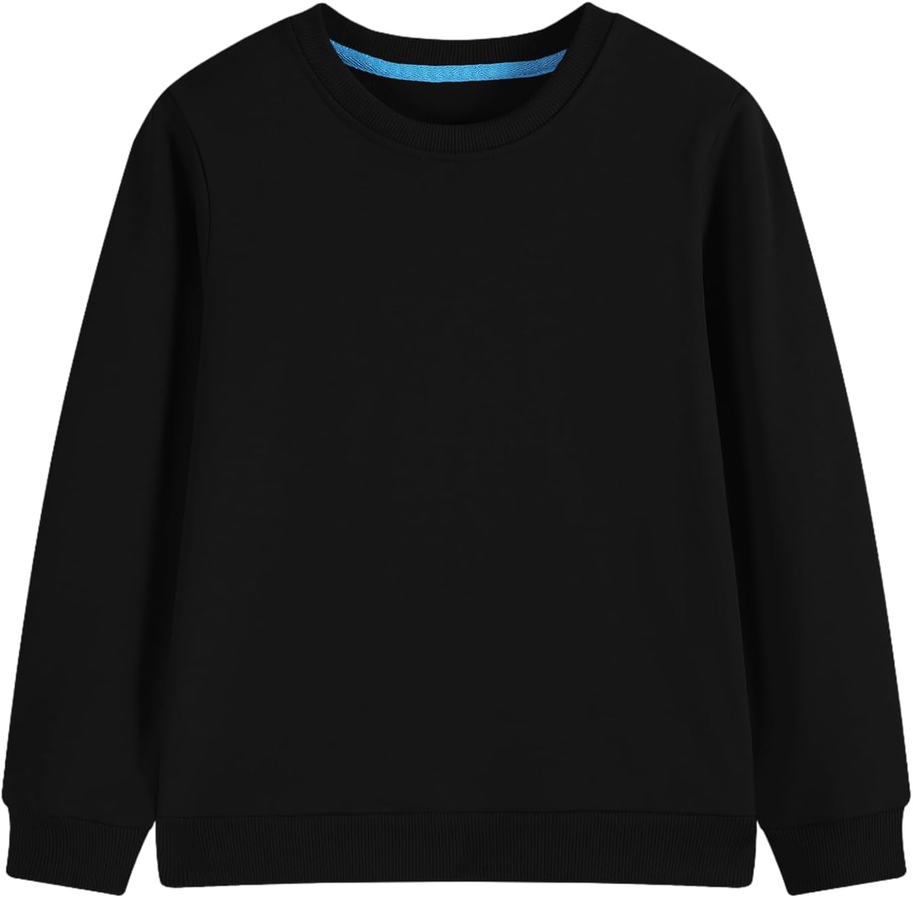 Kids Crewneck Sweatshirt Toddler Long Sleeve Tops Medium Weight Fall Pullovers for Boys and Girls 2-14 Years
