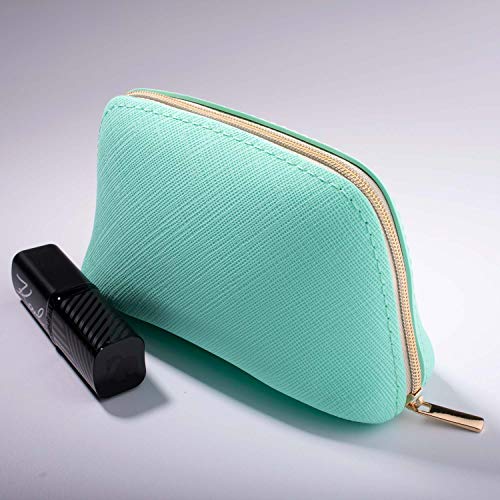 Small Pouch By Pudinbag | Makeup Pouch | Coin Purse | Period Bag | Small Zipper Pouch | Cute Vegan Silicone Waterproof (Babyblue) #TOP1