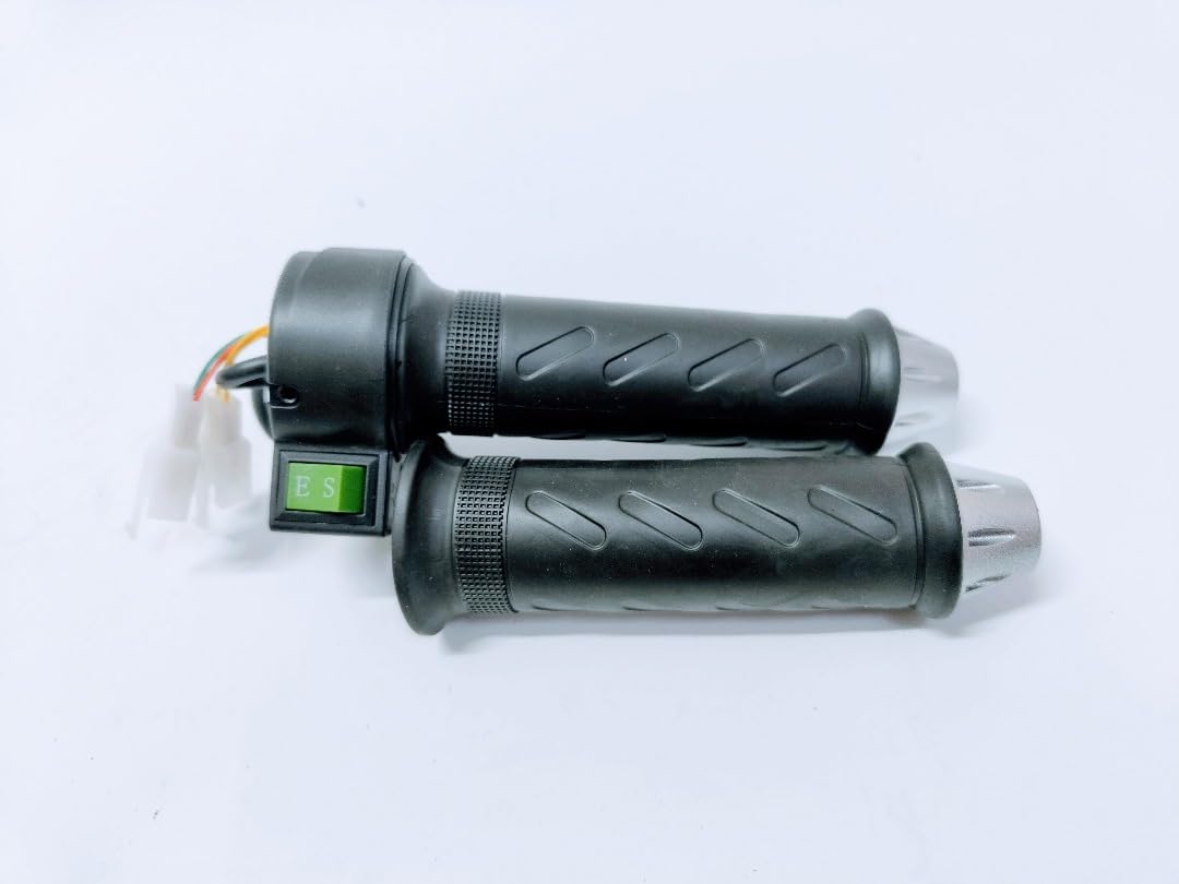 Electric Scooter Handlebar Throttle Grip Set, Black Ergonomic Design with Power Switch, Wired Control System for Okinawa Praise Scooter-image-46