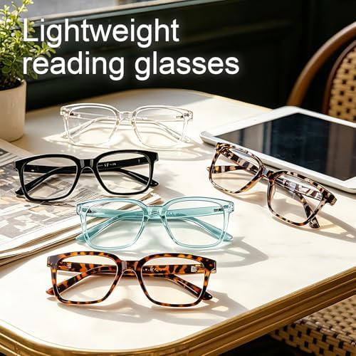 BIENCOOL 5 Pack Reading Glasses for Women Blue Light Blocking Readers Men Computer Glasses Women Cheaters — 사진 5