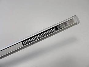 Spring rod diameter 13 mm. Silver painted aluminium extendable for glass curtains without holes adjustable (silver, 87-150)