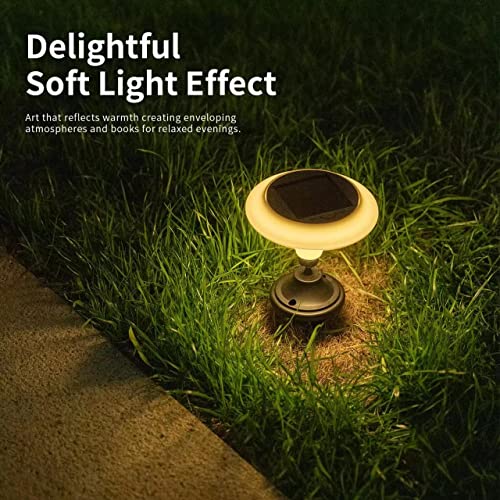 Nora Gift 4Pack Solar Outdoor Lights Waterproof,Solar Pathway Lights,Table Lamp,Solar Wall/Fence Lights,Décor For Patio,Garden,Lawn,Yard,Deck,Fence #TOP2