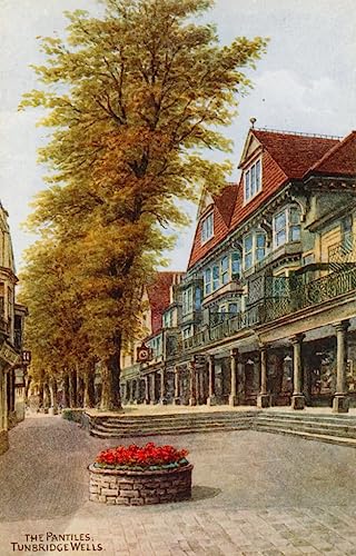 Peinture célèbre Les Pantiles Tunbridge Wells, impression toile haute qualité