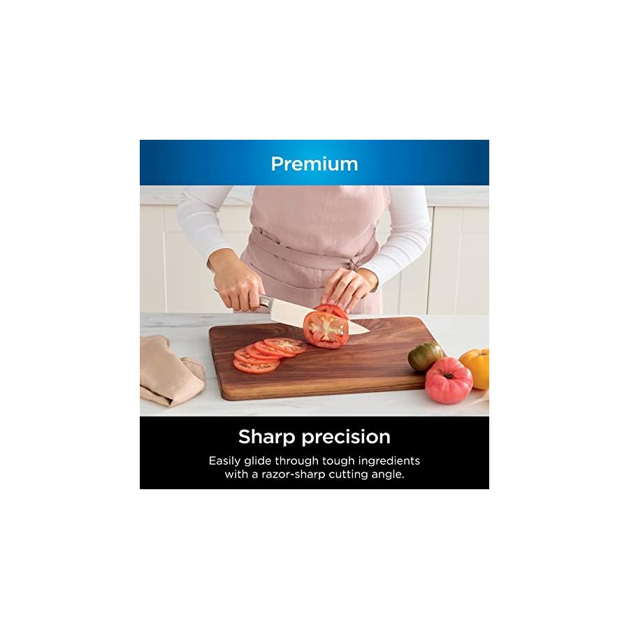 Ninja-K62012-Foodi-NeverDull-Premium-12-Piece-German-Stainless-Steel-Knife-System-with-Built-in-Sharpener-Stainless-SteelBlack Ninja K62012 Foodi NeverDull Premium 12-Piece German Stainless Steel Knife System with Built-in Sharpener, Stainless Steel/Black