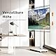 FITUEYES TV Ständer Rollbar TV Rollwagen für 32-75 Zoll Plasma/LCD/LED Fernseher-TV Bodenständer mit Rollen-Höhenverstellbar Schwenkbar bis zu 40kg VESA 600x400 mm