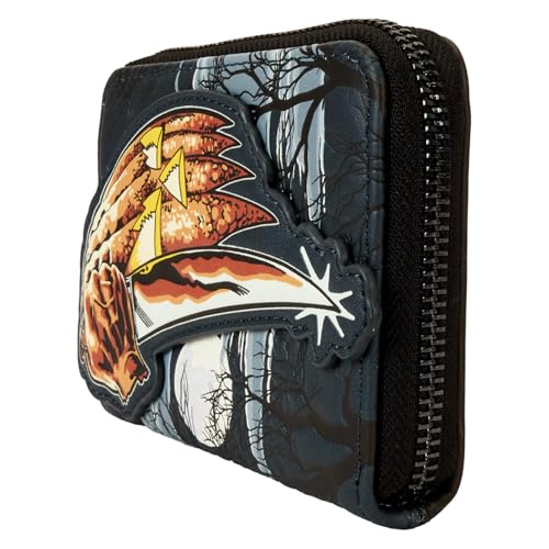 Loungefly Halloween Michael Myers Jack-O'-Lantern Glow Zip Around Wallet2