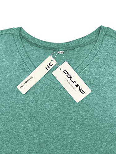 Image of DOLNINE Plus-Size Tops for Women Casual Short Sleeve Color Block T-Shirts | Basic Going Out Tees, Summer Trendy Loose Fit Tunics