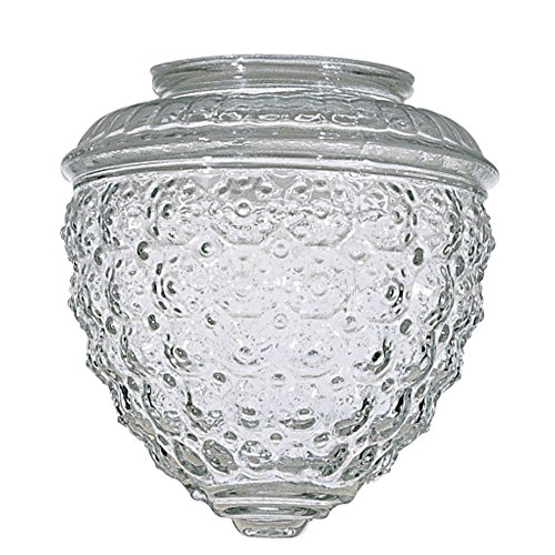 Clear Pineapple Glass Shade - 3-1/4-Inch Fitter Opening by Satco - Used condition - US$12.38
