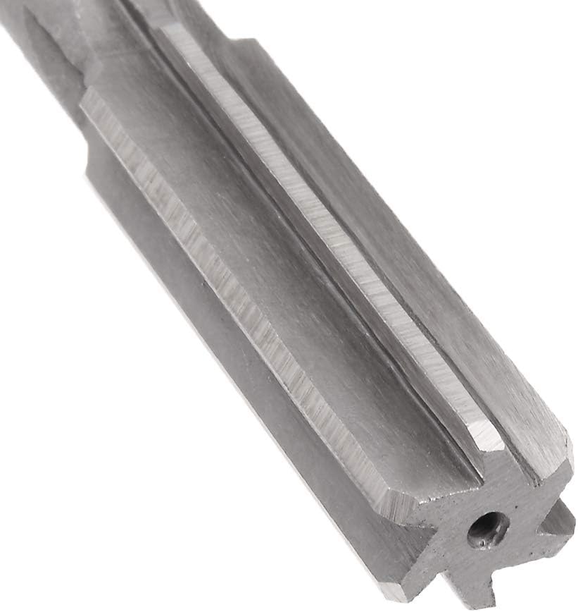 uxcell Chucking Reamer 16mm, H7 HSS Lathe Machine Reamer 6 Straight Flutes, Round Shank Milling Cutting Tool, Metric Reaming Drill Bit for Stainless Steel Metal Hole