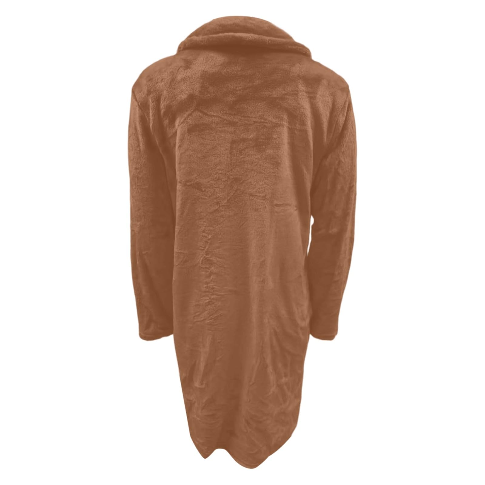 Giacca Donna Invernale Trench Lungo con Petto a Cappotto, Taglie Forti, con Revers e Tasche, per Abbigliamento Casual Autunnale e Invernale Università