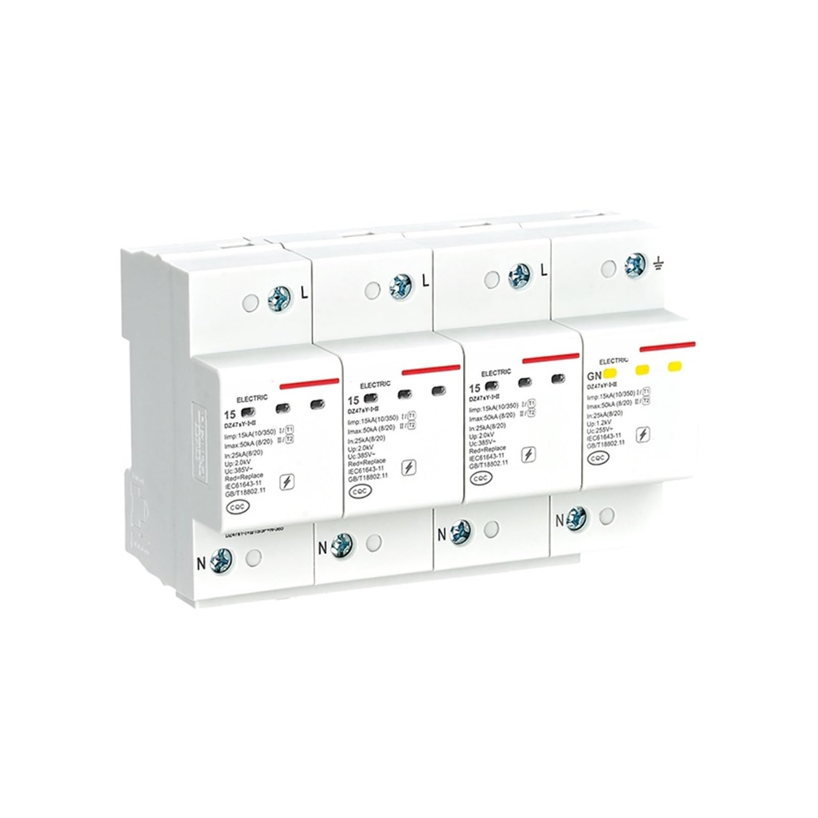 Parasurtenseur DZ47sY évite les pannes électriques 385V - 2