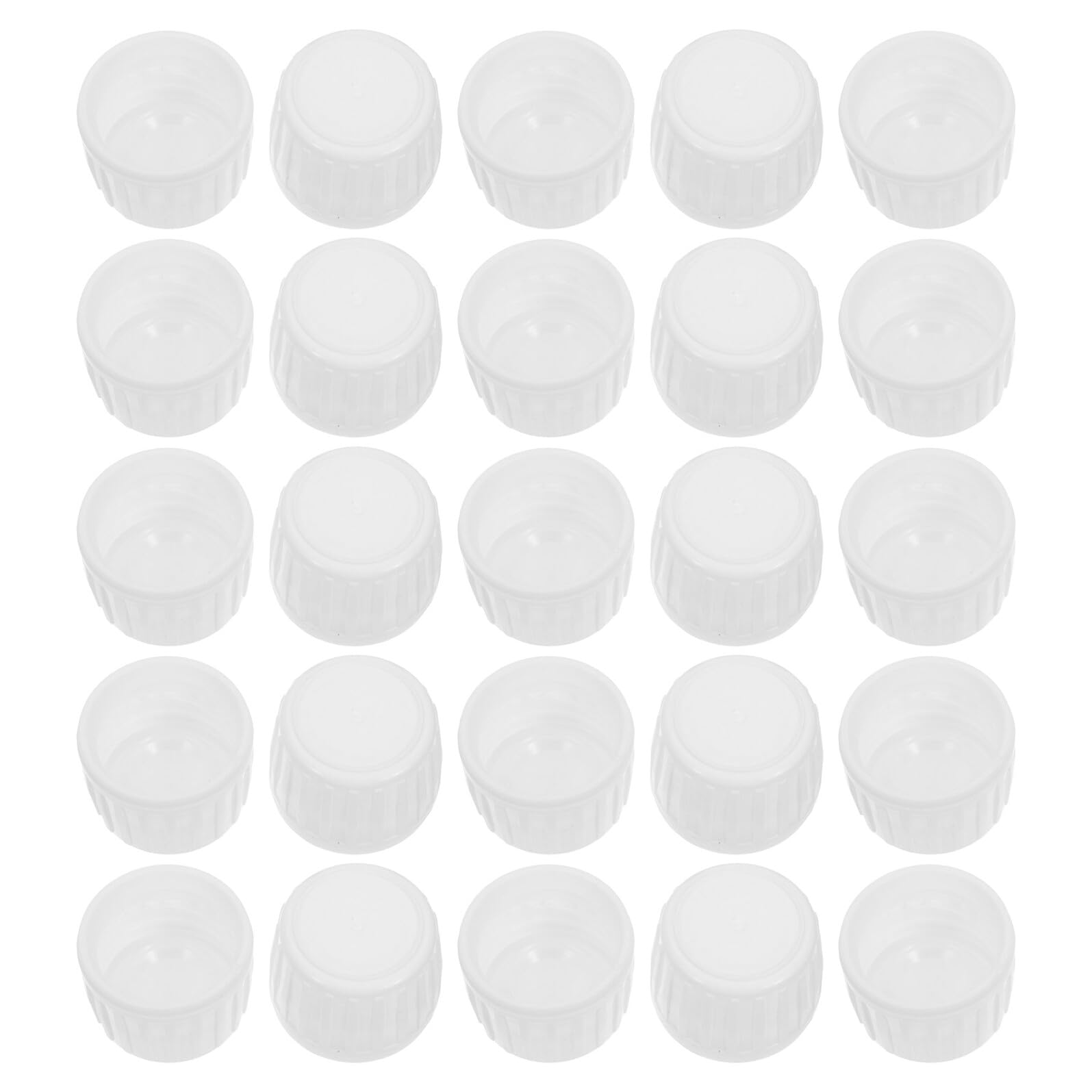 50 Pièces Bouchon en Plastique Blanc Étanche pour Bouteille de Liquide Oral, Design Filetage 28mm Structure Ergonomique, pour Usage à Domicile Pharmacie