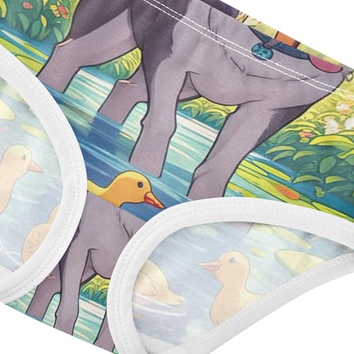 Cute Dog Duck Pond Toddler Underwear Floral 2t Cotton Girl Panties Cute Flower Kids Briefs Undies4