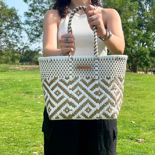 Image of MARIA VICTORIA X-Small Mexican Tote - Waterproof Woven Beach Purse