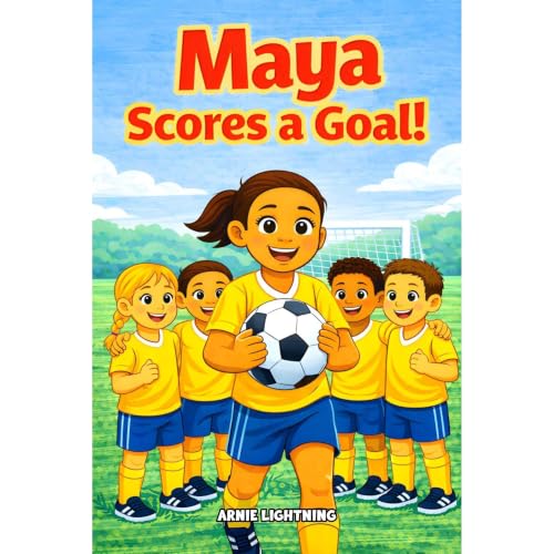 Maya Scores a Goal Audiolibro Por Arnie Lightning, Hey Sup Bye Publishing arte de portada