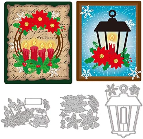 GLOBLELAND 2Pcs Metal Christmas Gnome Cutting Dies Santa Claus Dwarf Die Cuts Embossing Stencils for Paper Card Making Decoration DIY Scrapbooking Album Craft Decor