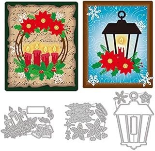 GLOBLELAND 2Pcs Metal Christmas Gnome Cutting Dies Santa Claus Dwarf Die Cuts Embossing Stencils for Paper Card Making Decoration DIY Scrapbooking Album Craft Decor