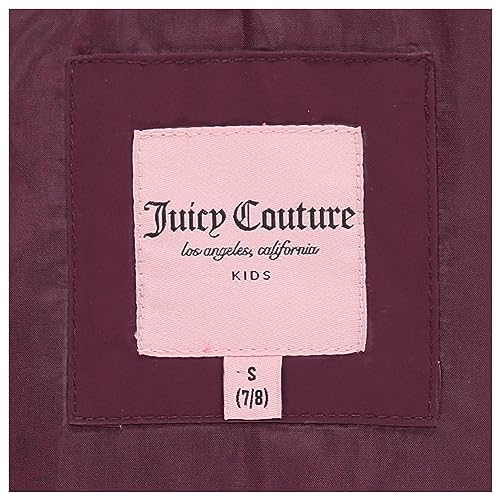 Image of Juicy Couture Girls Coat, Faux Fur Hooded Winter Jacket, Warm Padded Parka Hoodie, Kids Heavyweight Winter Coat