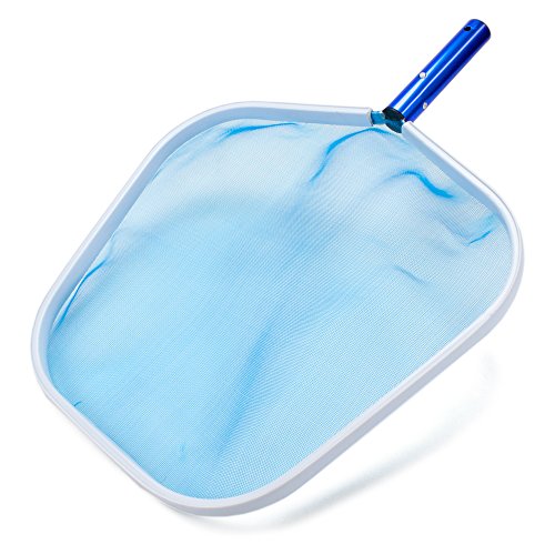 Splashtech Heavy-Duty Aluminum Skimmer Head - Standard 1.25" Cleaning Net With Telescoping Poles - Maintenance Supplies For Public Or Home Swimming Pool Water #TOP7