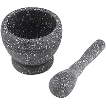 Kitchen Mortar Pestle, Manual Plastic Garlic Grinder Spice Herb Mortar Pestle Set Grinder Bowl Kitchen Tool Granite