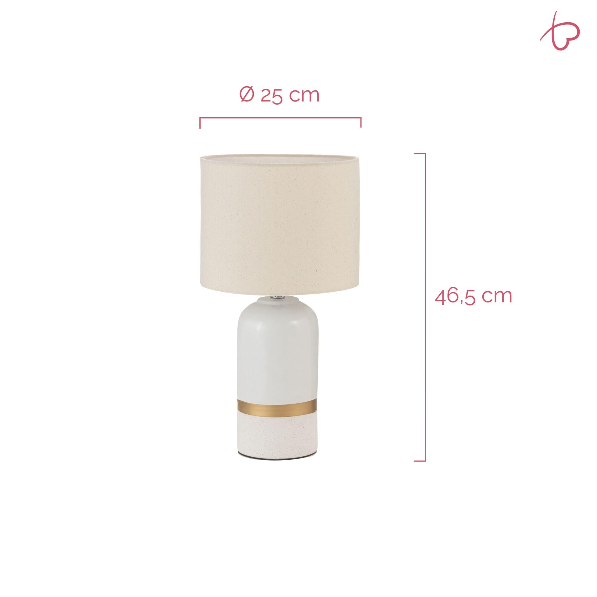 Pauleen Paulmann 48318 Tischleuchte Glowing Soul E14 max. 20W Creme Stoff, Keramik Nachttischleuchte