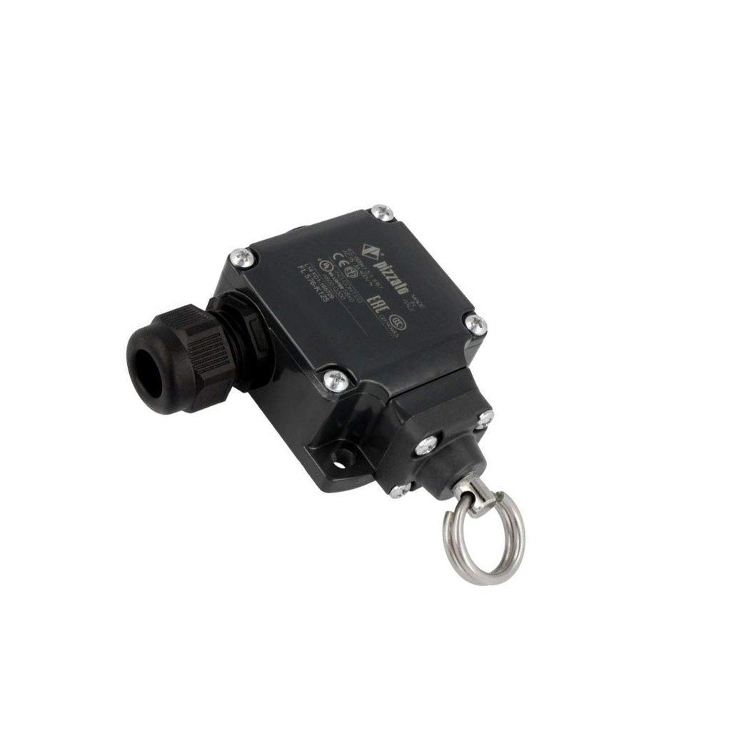 PIZZATO FL 576-K125 1NO+1NC, 5 Conduit Entries, for Rope Actuation, IP67, M20 Thread, Metal HOUSING, Position Switch, SNAP Action