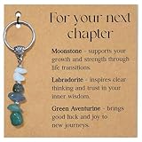 Cute Crystal Keychain,Ideal Good - Luck Gifts for Women on New Beginnings like Back to School,New Job,Promotion,Retirement, and a Hearty Farewell Present for Best Friends,Coworkers,Teachers & Nurses